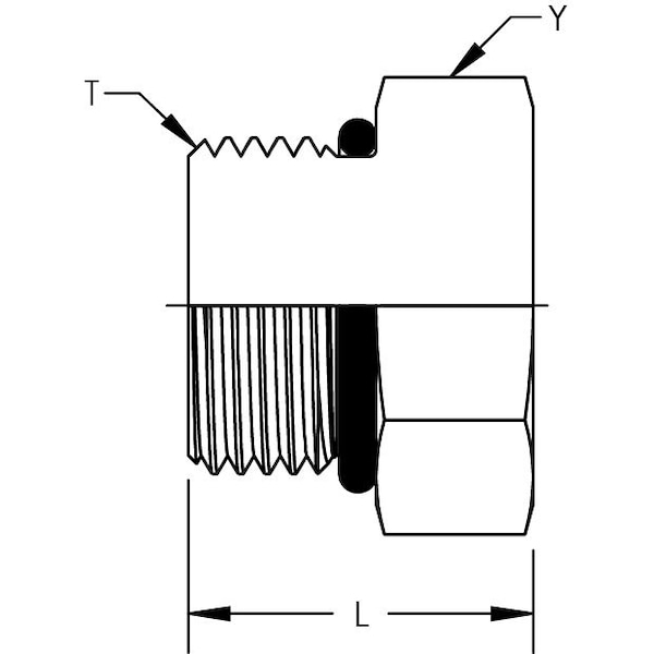 SAE O-Ring Plug - Hex Head